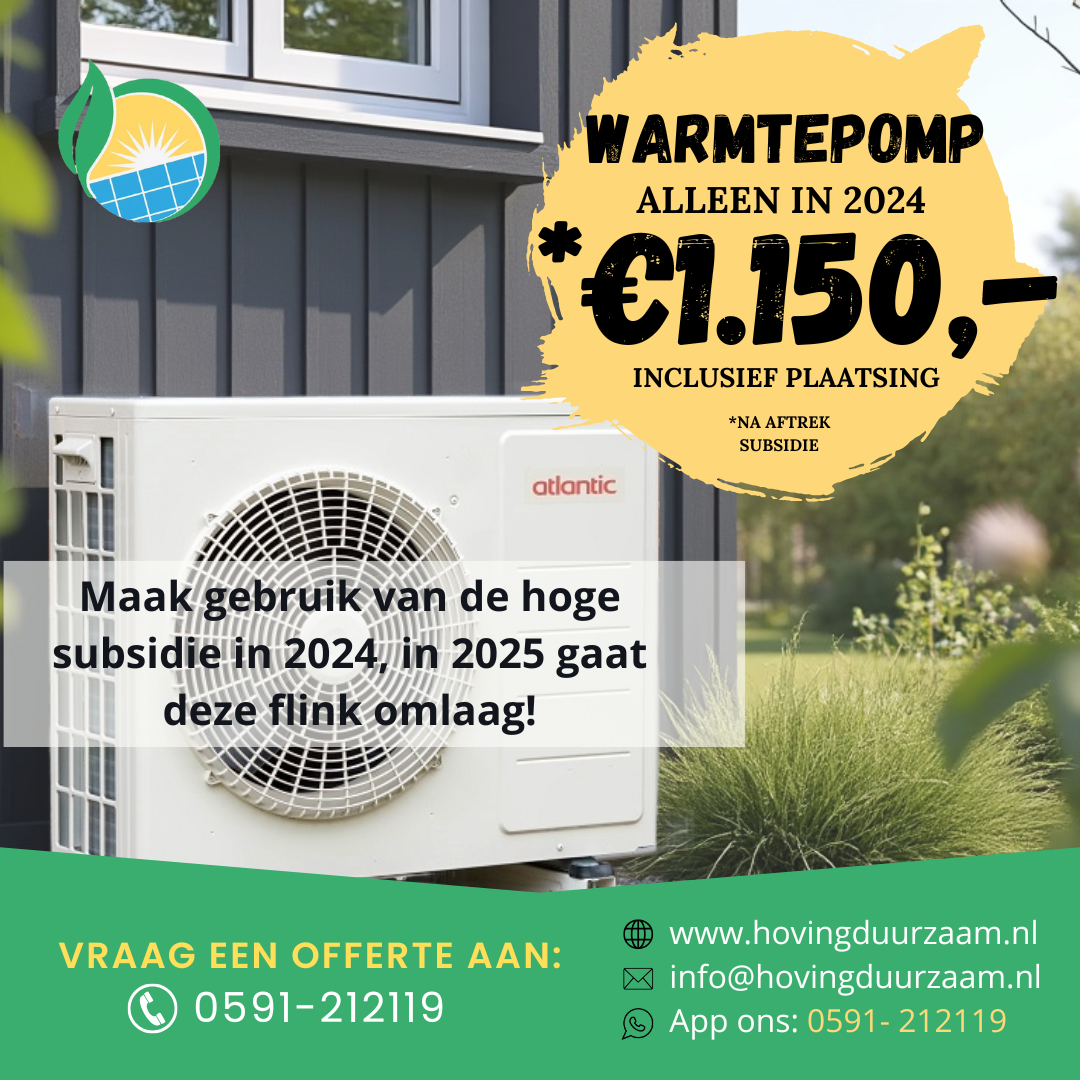 Aanbieding warmtepomp emmen